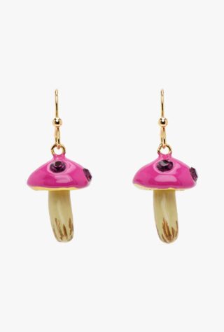 Marni pink mushroom earrings