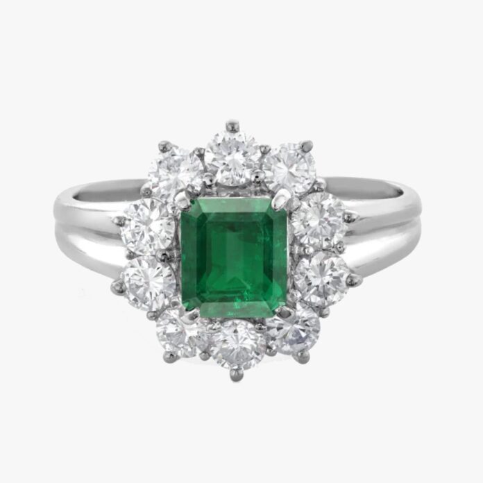 pragnell vintage emerald ring