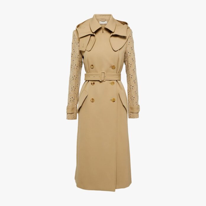 Chloé Broderie Anglaise trench coat
