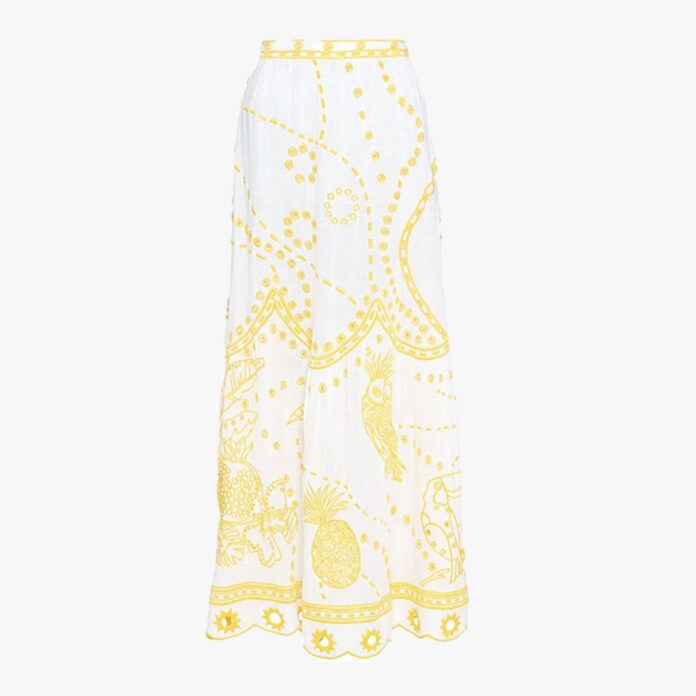 Eres Embroidered Maxi Skirt