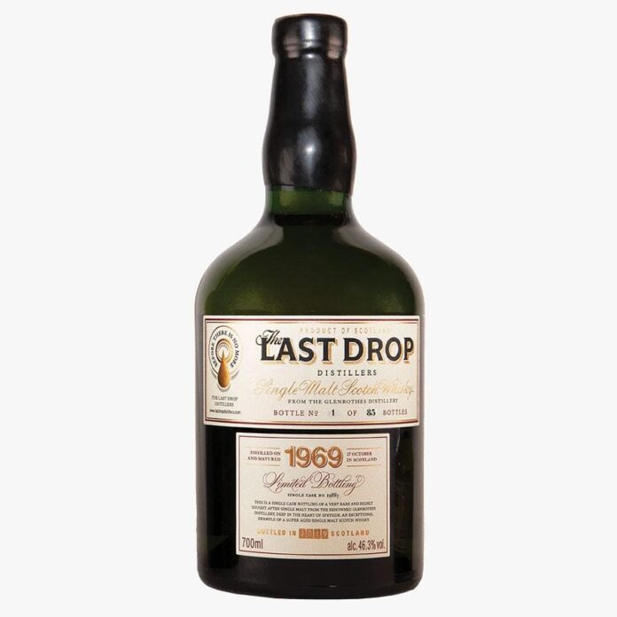 the last drop glenrothe 1969 single malt whisky
