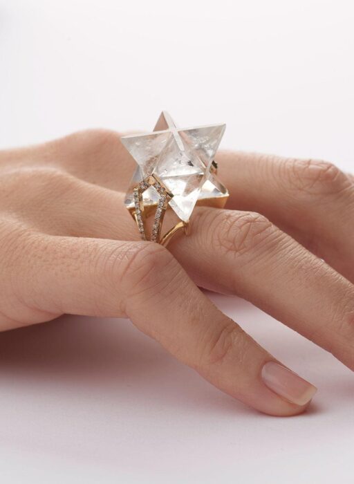 Tessa Packard star engagement ring