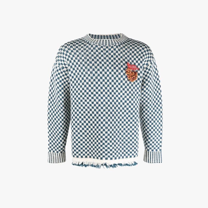 Bode checkerboard-pattern sweater