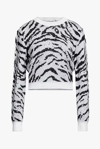 Alessandra Rich zebra-patterned jumper