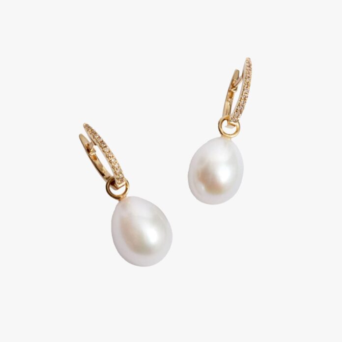 Annoushka pearl and diamond earrings