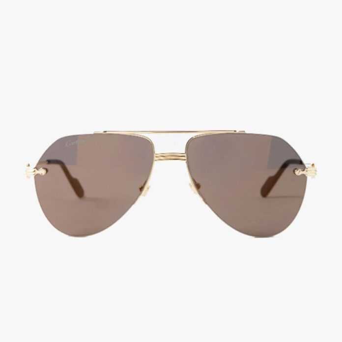 Cartier Eyewear Première de Cartier aviator metal sunglasses