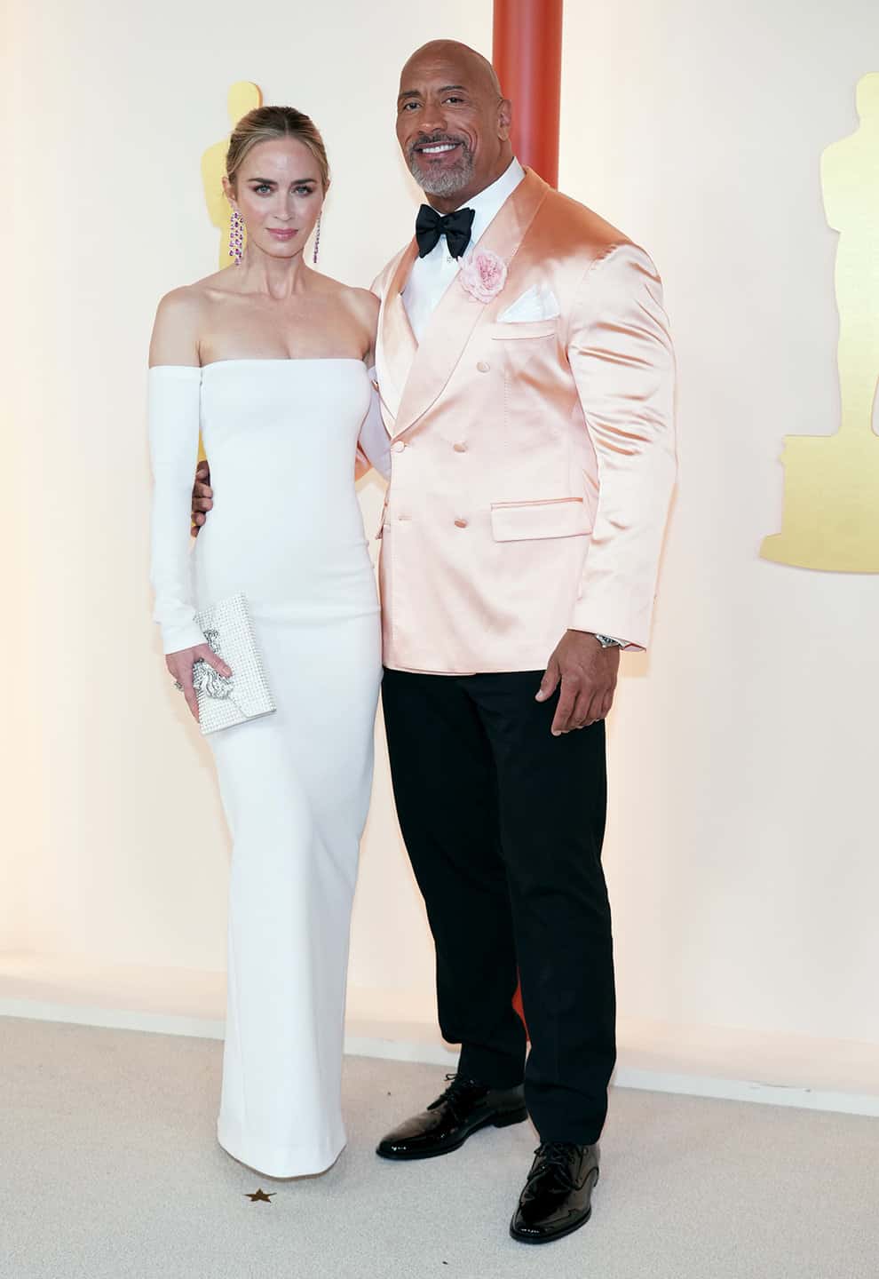 emily blunt and dwayne johnson oscars 2023