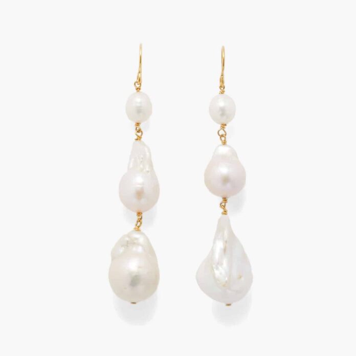jil sander pearl earrings
