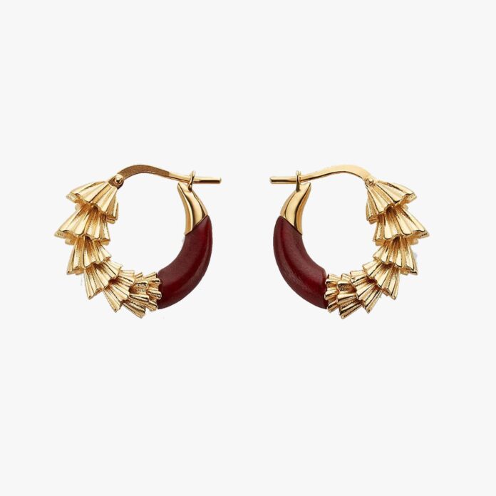 Bottega Veneta Dragon hoop earrings