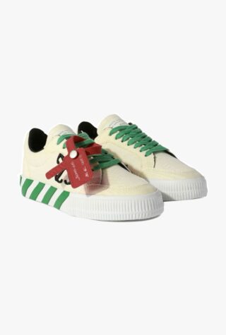 Off-White vulcanized lace-up trainers