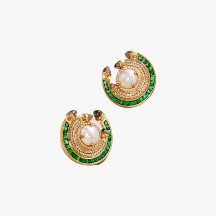 Ananya Chakra multi-stone earrings