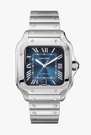 Santos de Cartier stainless steel automatic watch