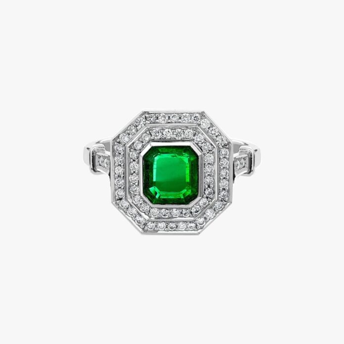 Pragnell vintage 1911-1940 Art Deco emerald ring