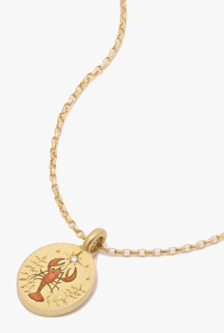 Cece Jewellery Lobster & Seaweed diamond necklace