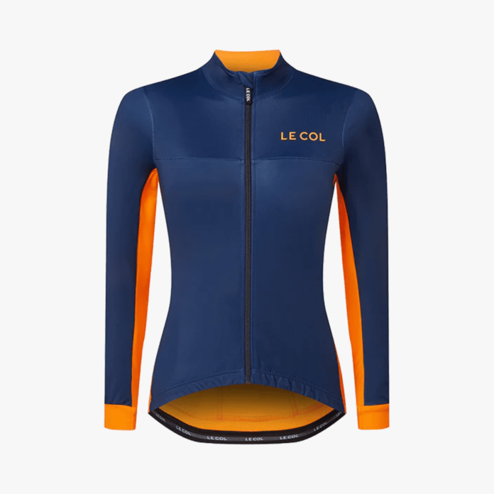 le col women's navy jersey