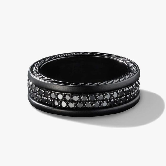 David Yurman Streamline black diamond ring