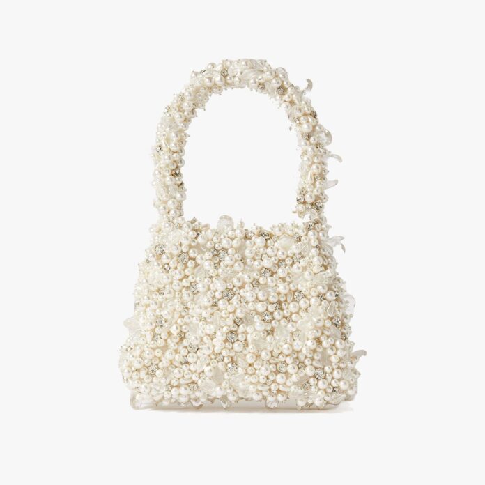Clio Peppiatt pearl-embellished shoulder bag