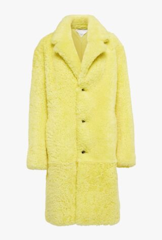 Bottega Veneta yellow shearling coat