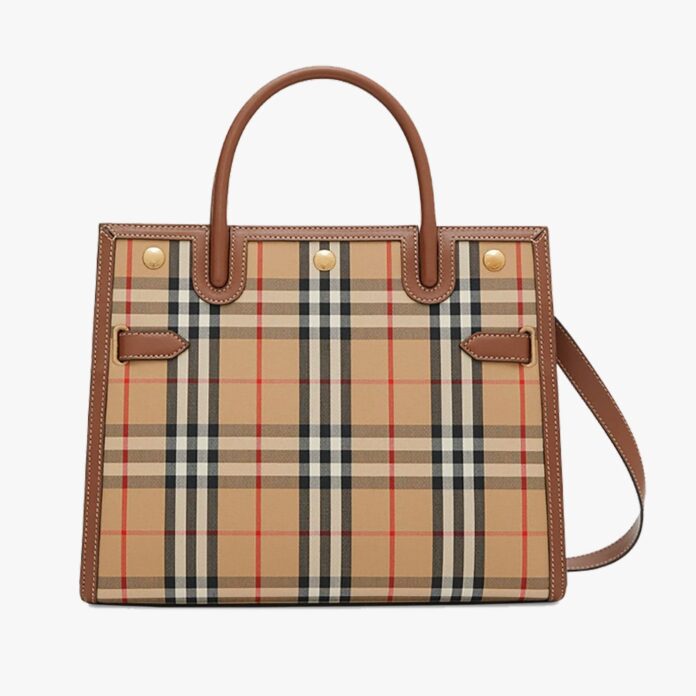 Burberry Title Vintage Check Tote Bag