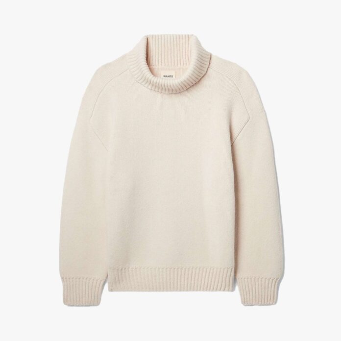 Khaite oversized brushed cashmere sweater