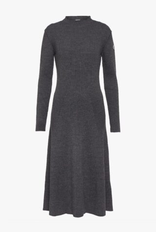 Moncler ribbed-knit wool midi dress