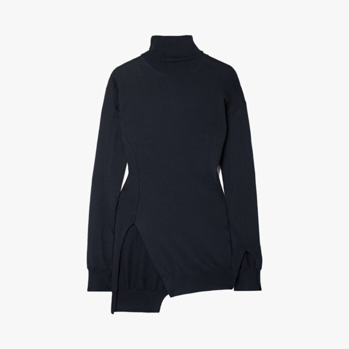 The Row cashmere split-hem sweater
