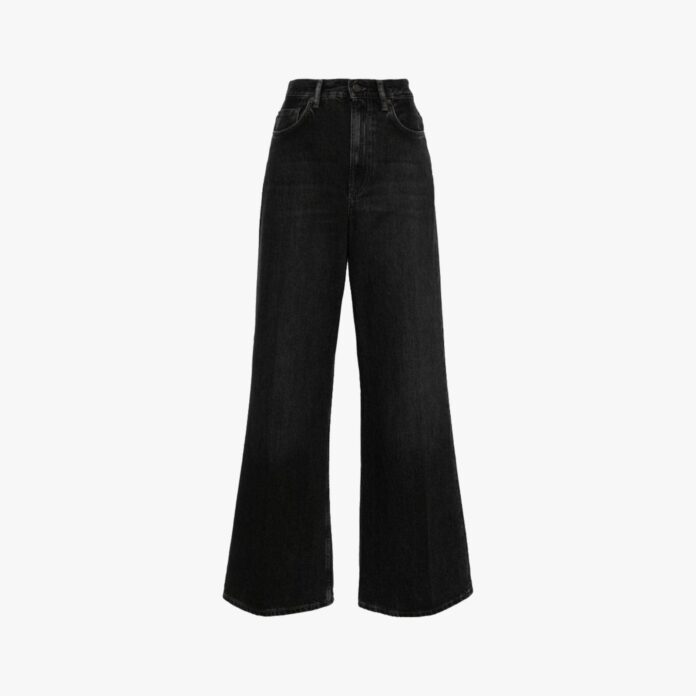 Acne studios high-rise wide-leg jeans