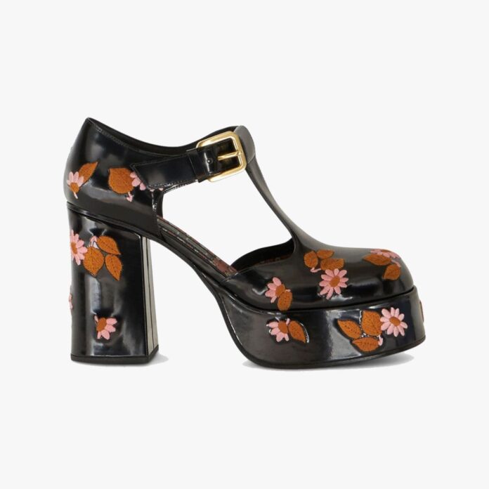 Etro-embroidered Mary Jane pumps