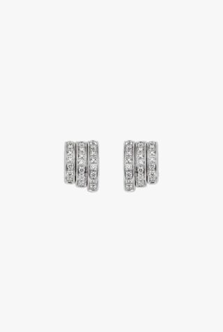Fope earrings with diamond pavé