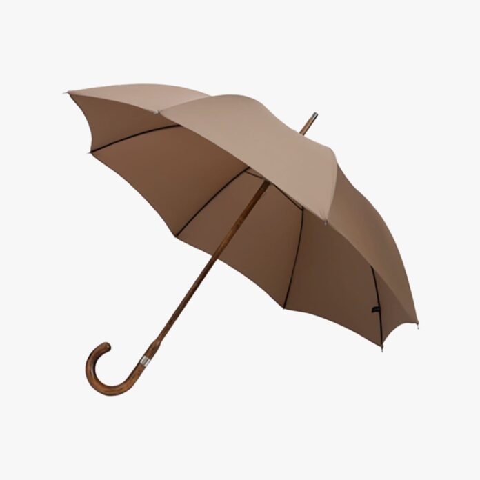London Undercover tan stick umbrella