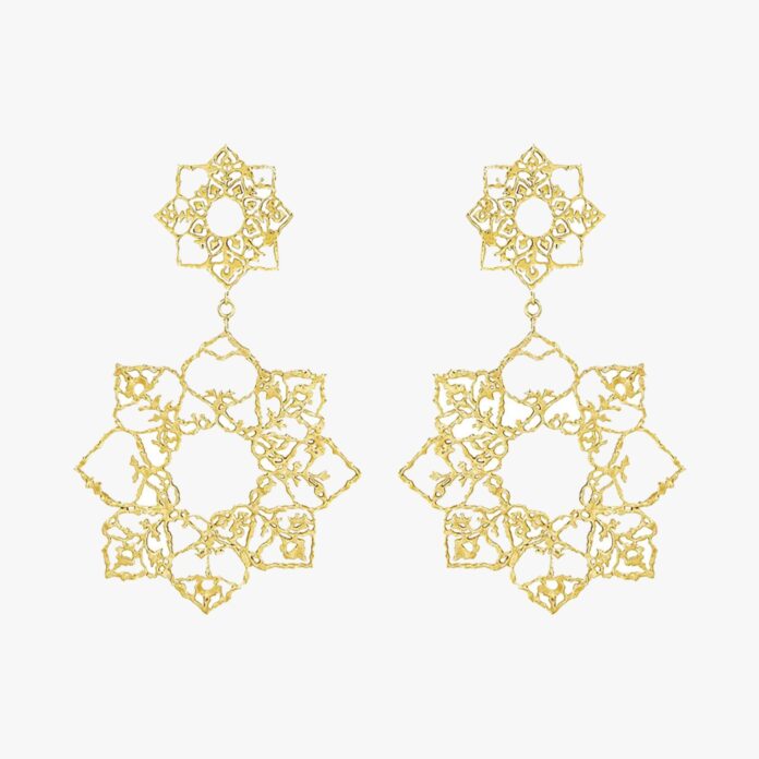 Natalie Perry Two Blooms earrings