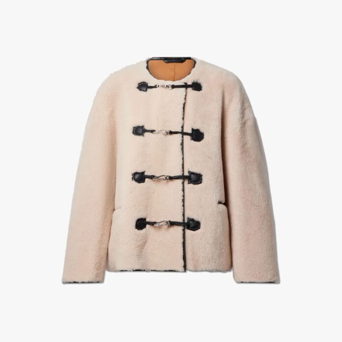 Toteme leather-trimmed jacket