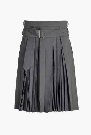 Midi pleated skirt