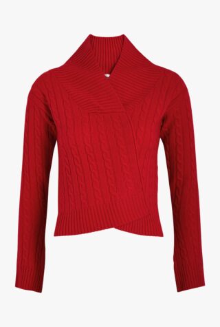 victoria beckham cable knit jumper