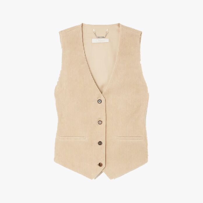 Chloé cotton-corduroy vest