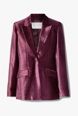 Gabriela Hearst Leary organic silk-velvet blazer