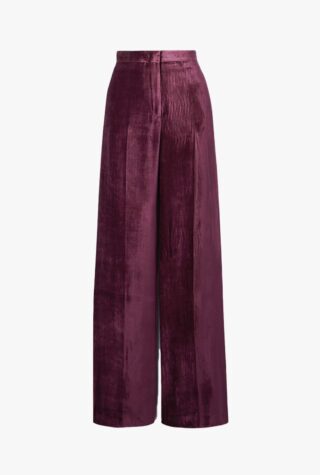 Gabriela Hearst Boyne organic silk-velvet wide-leg trousers