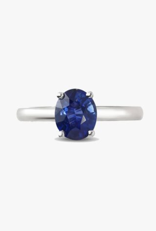 Reve Diamonds blue sapphire engagement ring