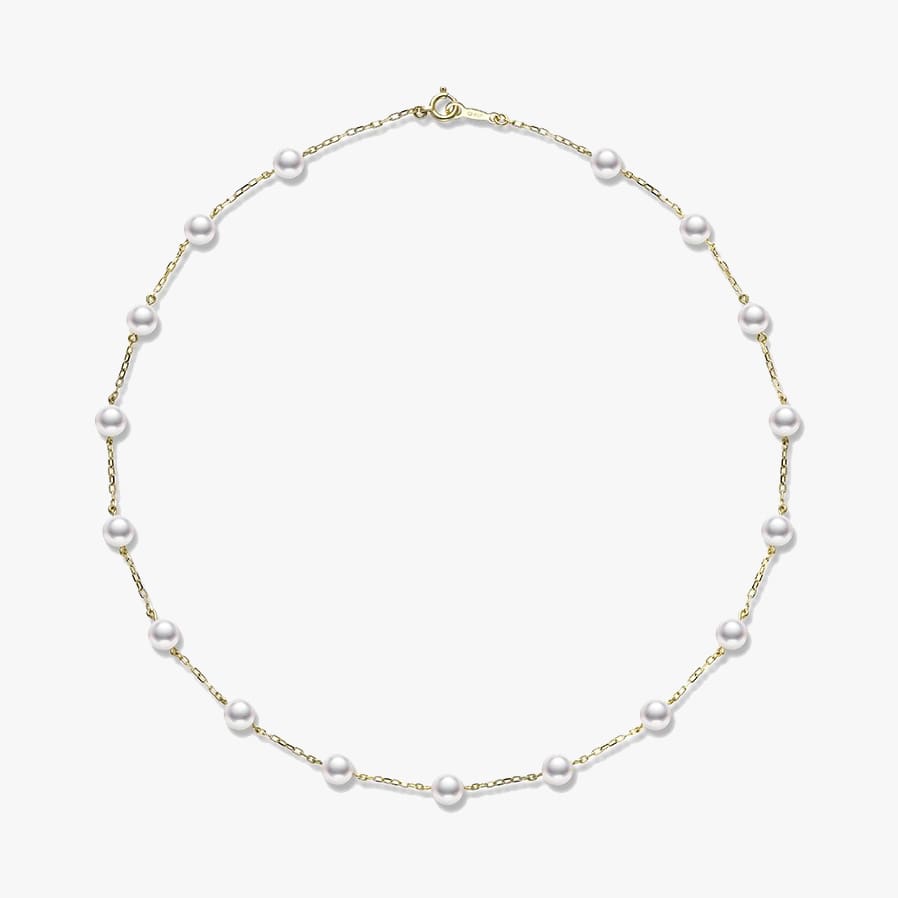 Mikimoto pearl chain necklace