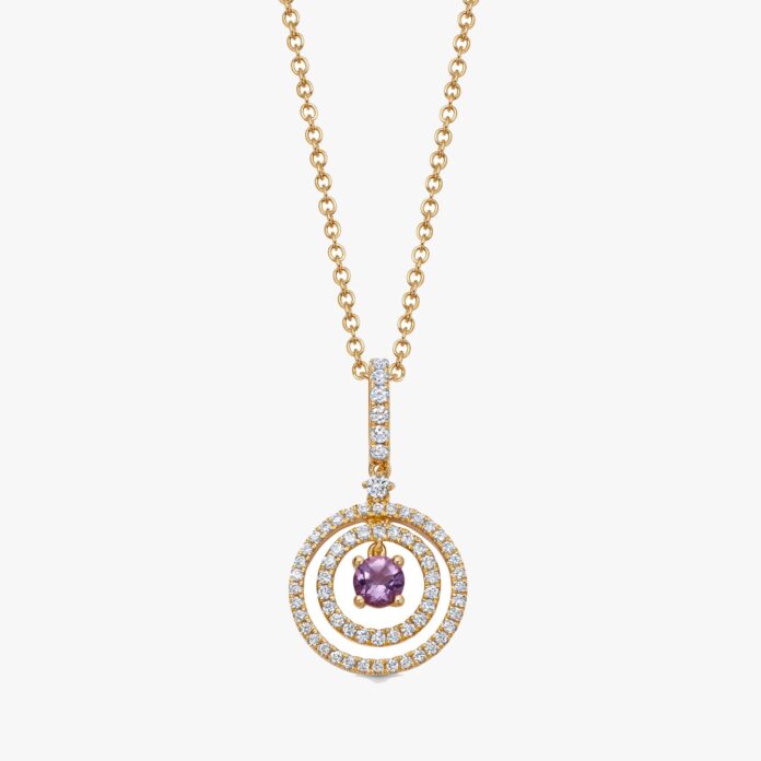 Kiki McDonough Amethyst and Diamond Pendant