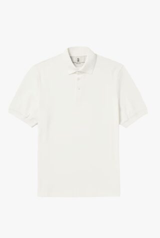Brunello Cucinelli slim-fit cotton piqué polo shirt