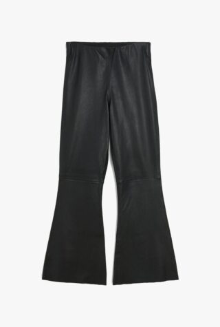 By Malene Birger Evyline high-rise flared leather trousers