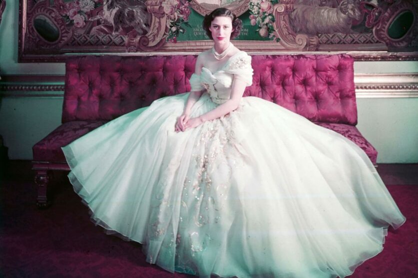 Princess Margaret’s birthday dress Dior