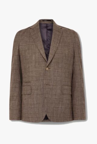 Paul Smith Prince of Wales checked wool, cotton and linen-blend blazer