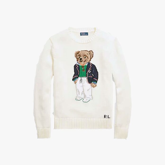 Polo Bear cotton crewneck jumper