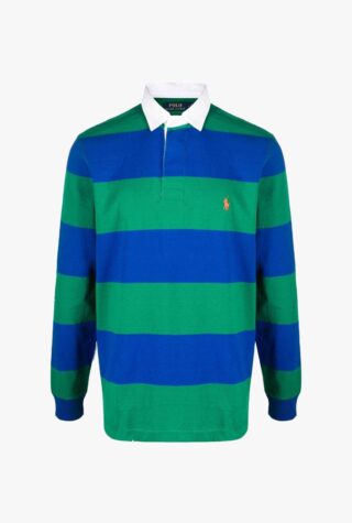 Polo Ralph Lauren striped logo-embroidered rugby shirt