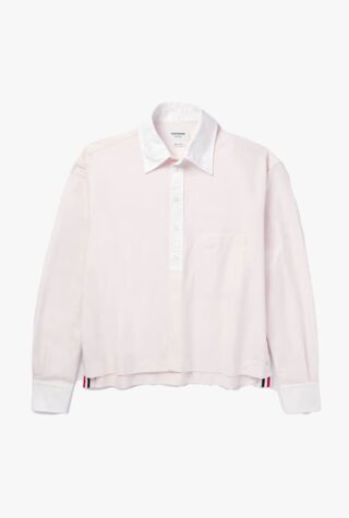 Thom Browne grosgrain-trimmed supima cotton Oxford shirt