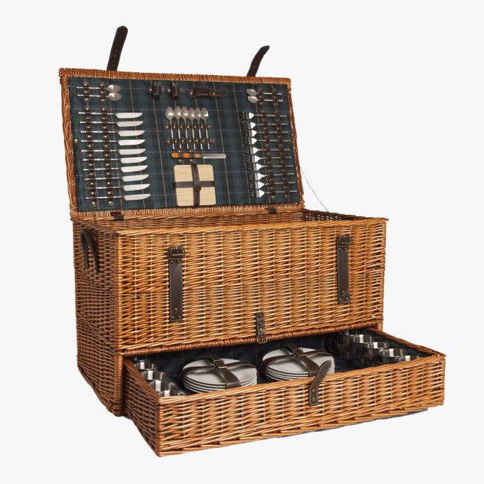 Les-Jardins-de-la-Comtesse Champs Elysées Picnic Basket and Dining Set