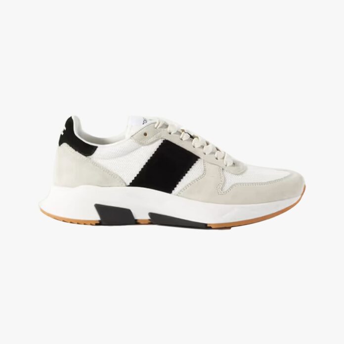 Tom Ford Jagga suede and mesh trainers