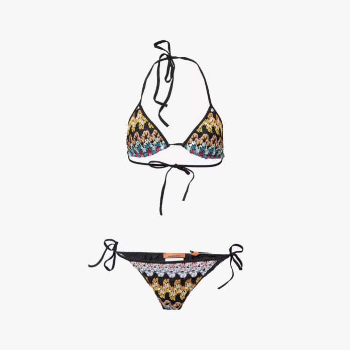 Missoni Miss Lace Raschel Triangle Bikini Set